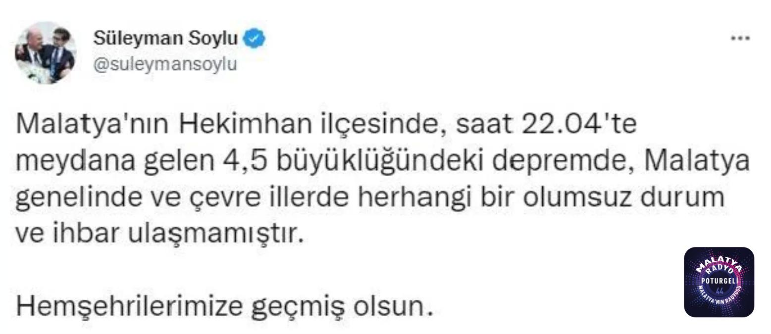 Malatya’da 4.5 büyüklüğünde deprem (2)