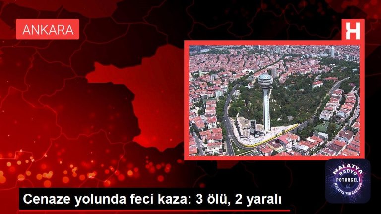 Cenaze yolunda feci kaza: 3 ölü, 2 yaralı