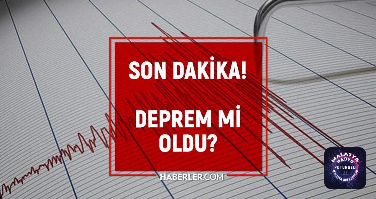 Malatya deprem mi oldu? Son depremler! Az önce nerede deprem oldu? 20 Temmuz 2022 AFAD ve Kandilli deprem listesi!