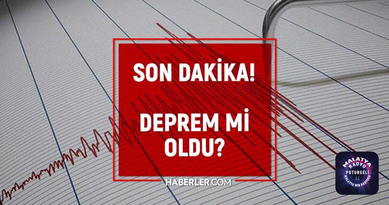 Malatya deprem mi oldu? Son depremler! Az önce nerede deprem oldu? 30 Haziran 2022 AFAD ve Kandilli deprem listesi!