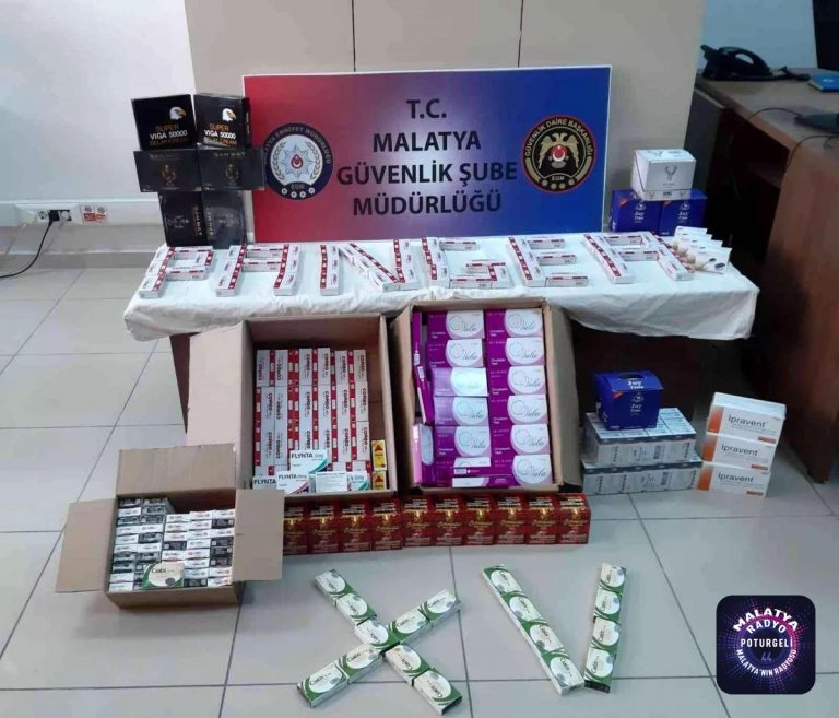 Malatya’da bin 711 adet kaçak cinsel içerikli ürün ele geçirildi