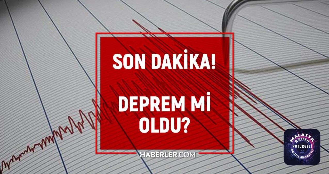 Son Depremler! Bugün Malatya’da deprem mi oldu? 19 Temmuz AFAD ve Kandilli deprem listesi