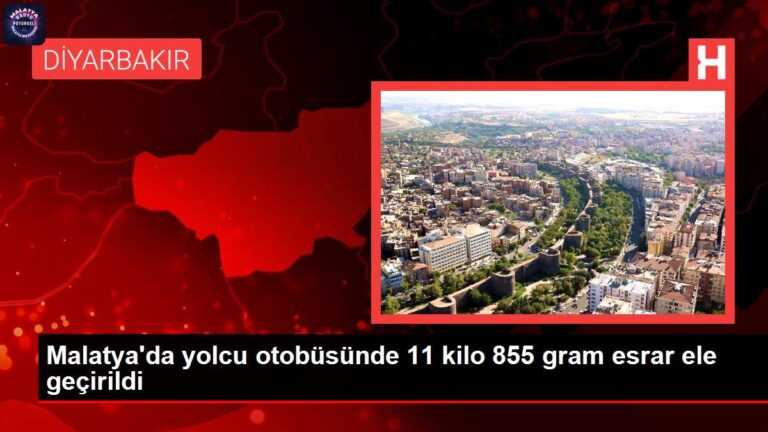 Malatya haberi… Malatya’da yolcu otobüsünde 11 kilo 855 gram esrar ele geçirildi