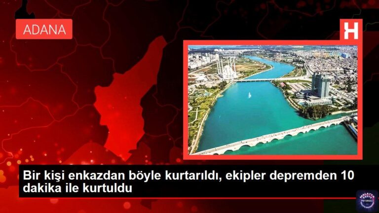 Bir kişi enkazdan böyle kurtarıldı, ekipler depremden 10 dakika ile kurtuldu