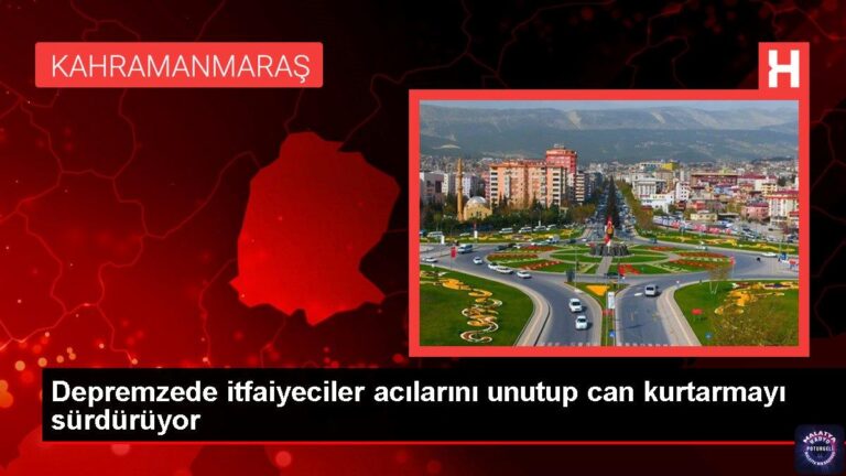 Depremzede itfaiyeciler acılarını unutup can kurtarmayı sürdürüyor