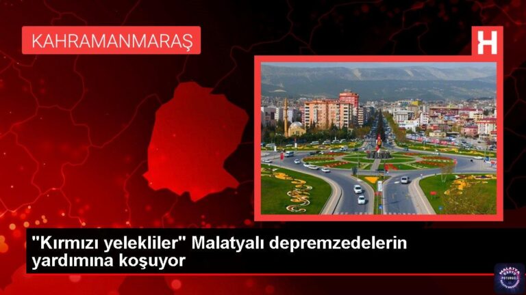 “Kırmızı yelekliler” Malatyalı depremzedelerin yardımına koşuyor