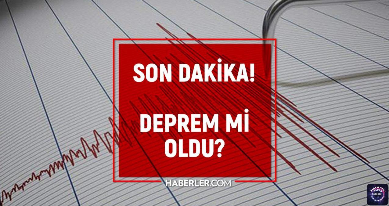 Malatya deprem mi oldu? Az önce deprem mi oldu? Son dakika Malatya depremleri! 10 Şubat AFAD ve Kandilli deprem listesi!