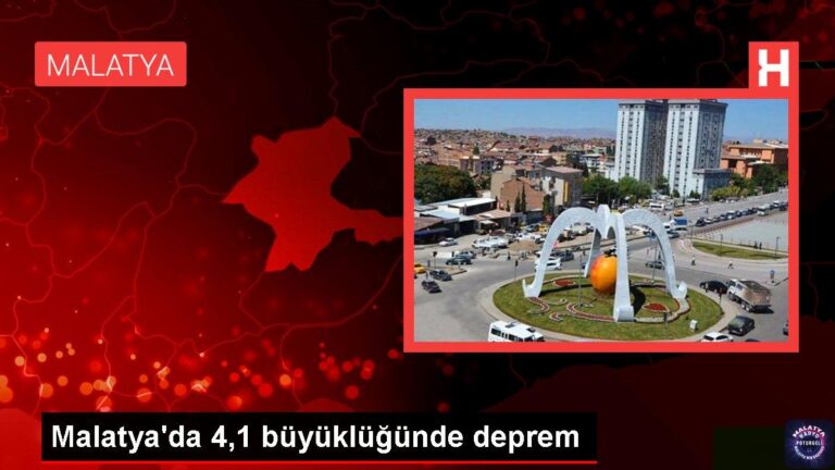 Malatya’da 4,1 büyüklüğünde deprem