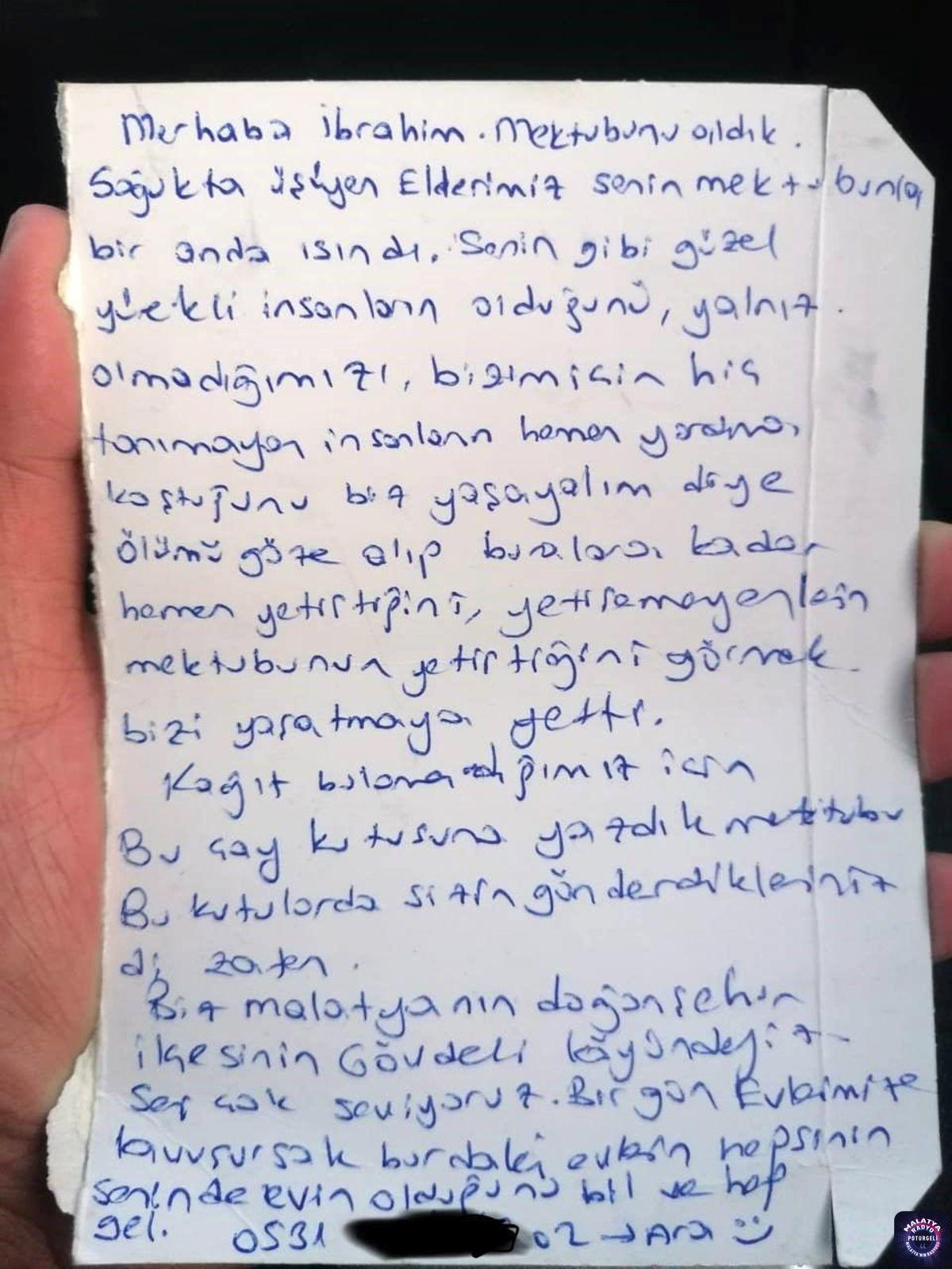 Minik İbrahim’in yürekleri ısıtan mektubuna depremzede büyüklerinden duygu dolu cevap geldi