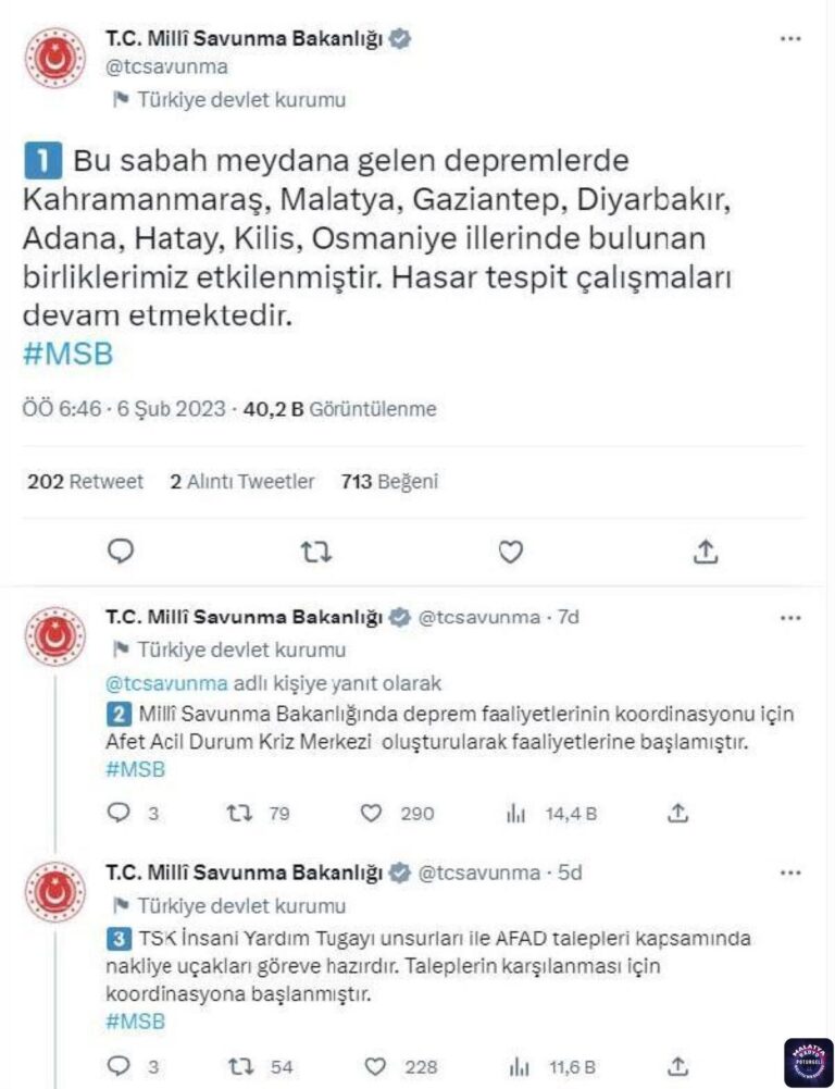 MSB: 8 ilde birliklerimiz depremden etkilendi