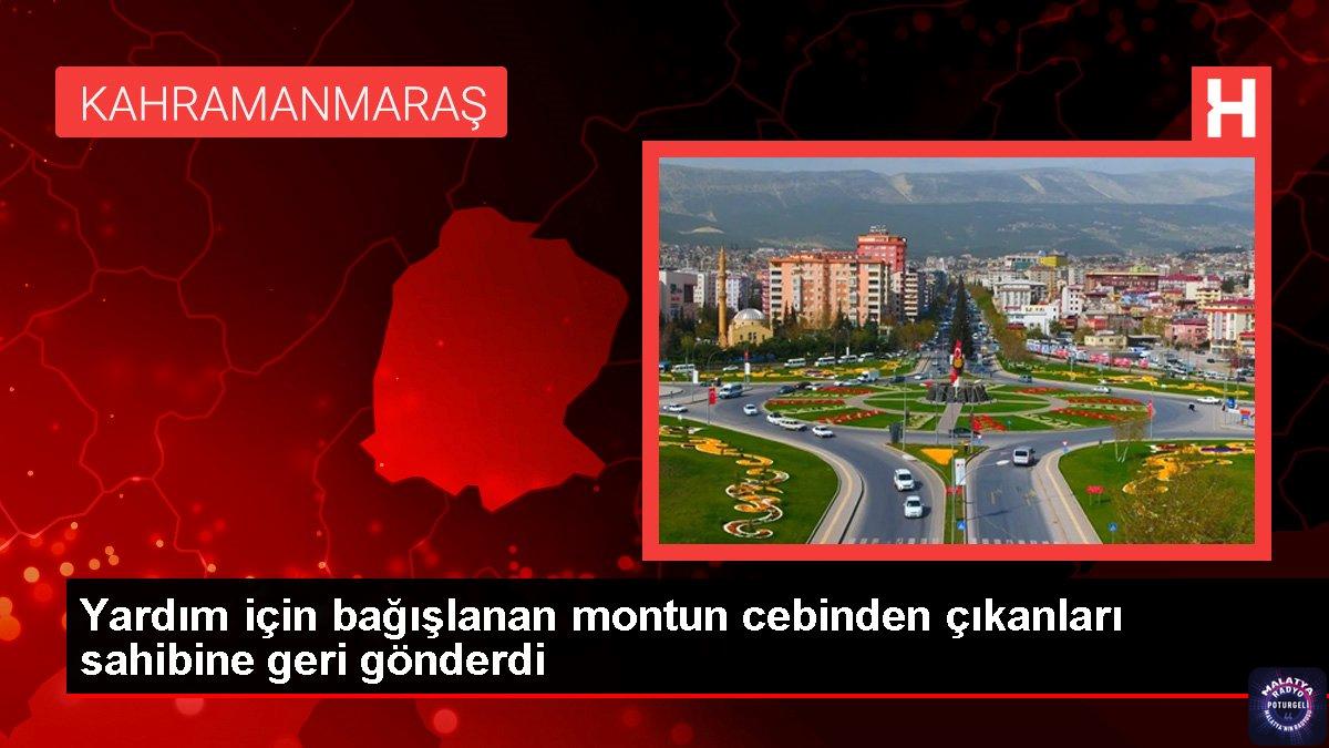 Yardım için bağışlanan montun cebinden çıkanları sahibine geri gönderdi