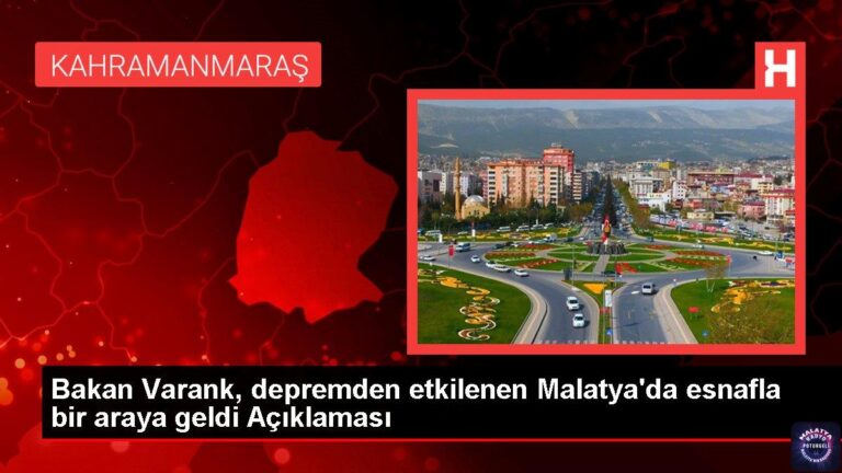 Bakan Varank, depremden etkilenen Malatya’da esnafla bir araya geldi Açıklaması