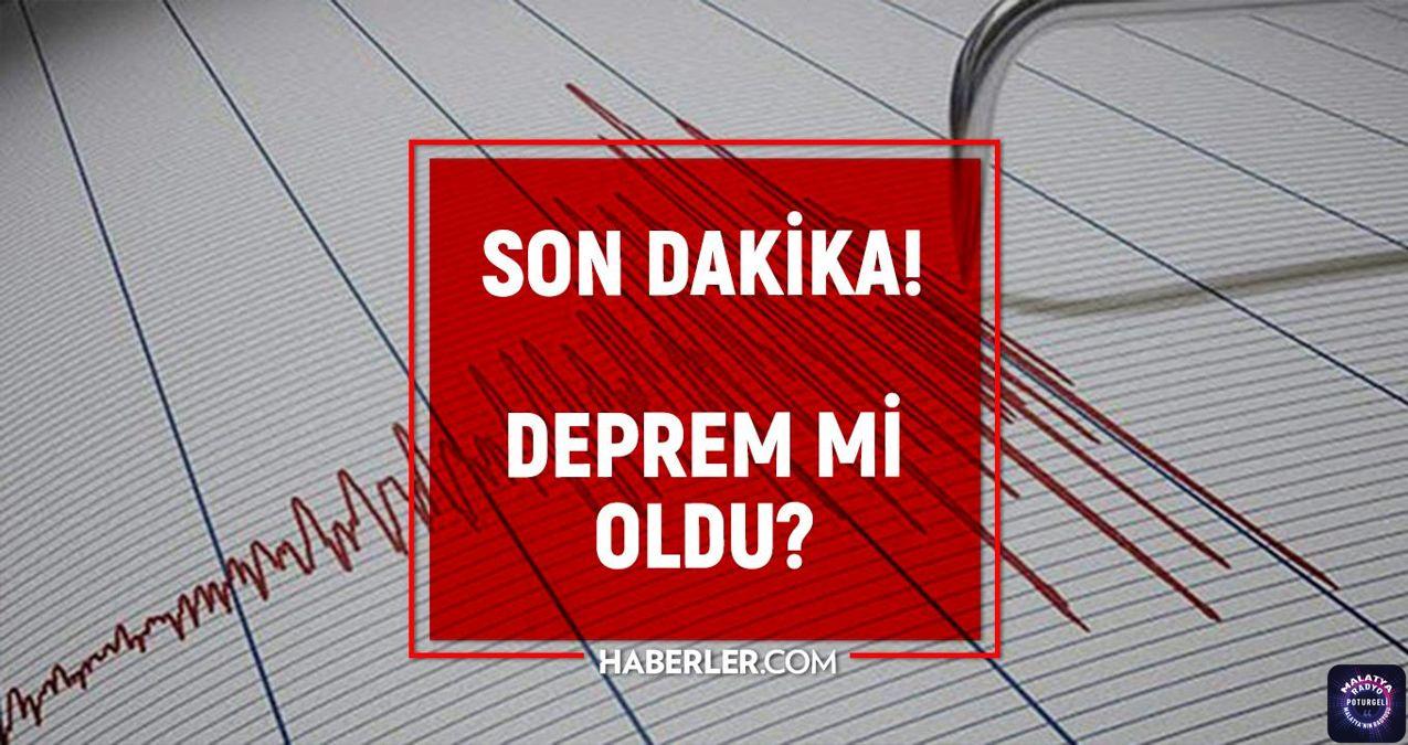 Malatya deprem mi oldu? Az önce deprem mi oldu? Son dakika Malatya depremleri! 2 Mart AFAD ve Kandilli deprem listesi!