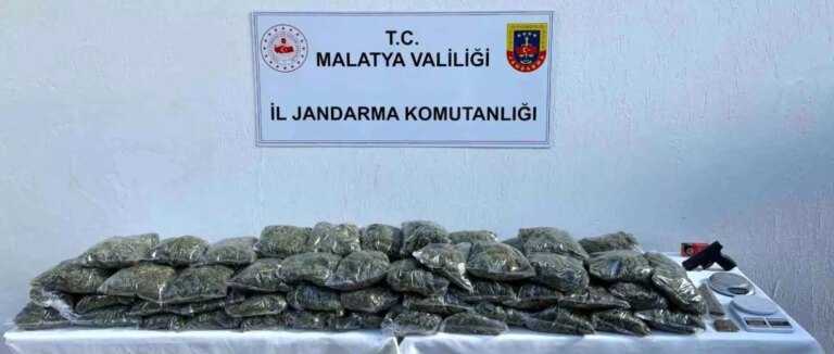 Malatya’da Uyuşturucu Operasyonu: 34.400 Gram Esrar Ele Geçirildi