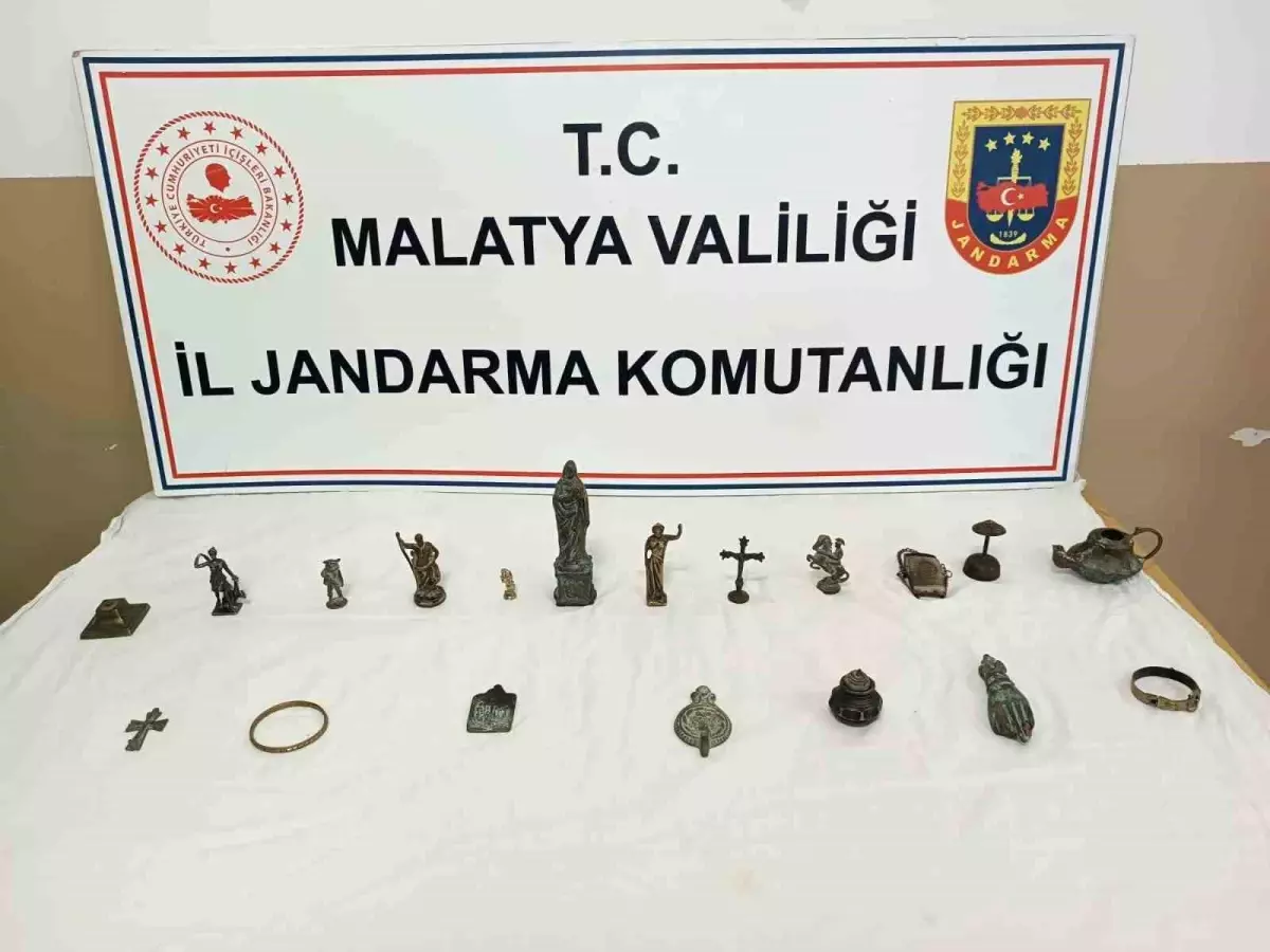 Malatya’da Tarihi Eser Kaçakçılığı Operasyonu